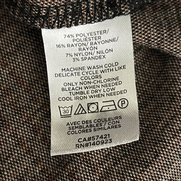 LOFT 2021 Plaid Ponte Stretch Pull On High Waist Leggings Women's Size XS - Picture 6 of 9